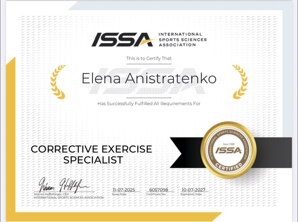 ISSA Corrective Exercise Specialist Certificate